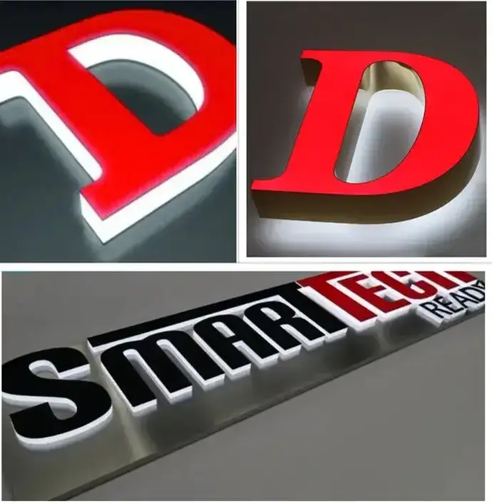 3D acrylic letters preview